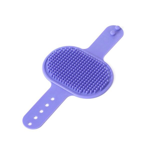 Adjustable cleaning silicone pet massage bath brush