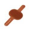 Adjustable cleaning silicone pet massage bath brush