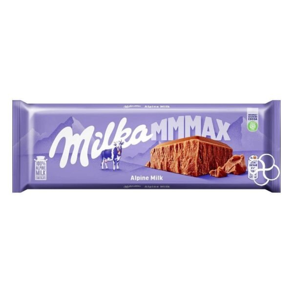 A9b2bb15cc0274f68af4a6ef4c9c3d3feh.jpg Milka Mmmax Alpine Milk chocolate bar