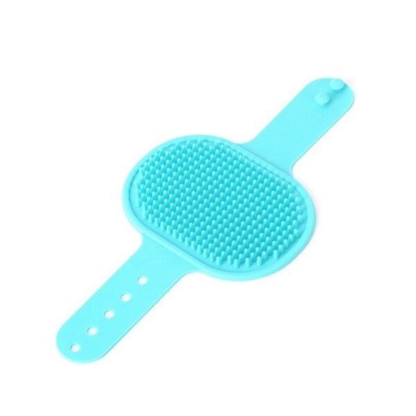 Adjustable cleaning silicone pet massage bath brush