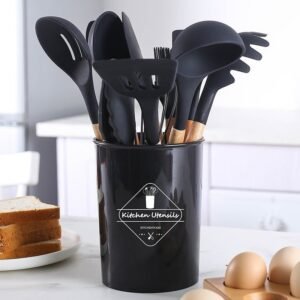 O1CN01a1cXx42AWh3K7ZRPK_2213831778211-0-cib.jpg Silicone 12-Piece Wooden Kitchen Set
